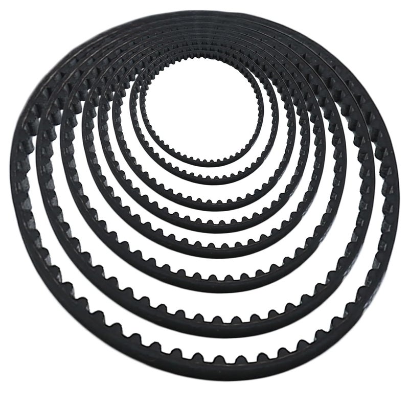 Uenhoy 8 Pcs 2GT 3D Printer Timing Belt 6mm Width, 2GT-6 Closed Loop Rubber Belt 110mm 112mm 122mm 158mm 200mm 280mm 300mm 400mm, 3D Printer Motor Cog Drive Belt - Image 1